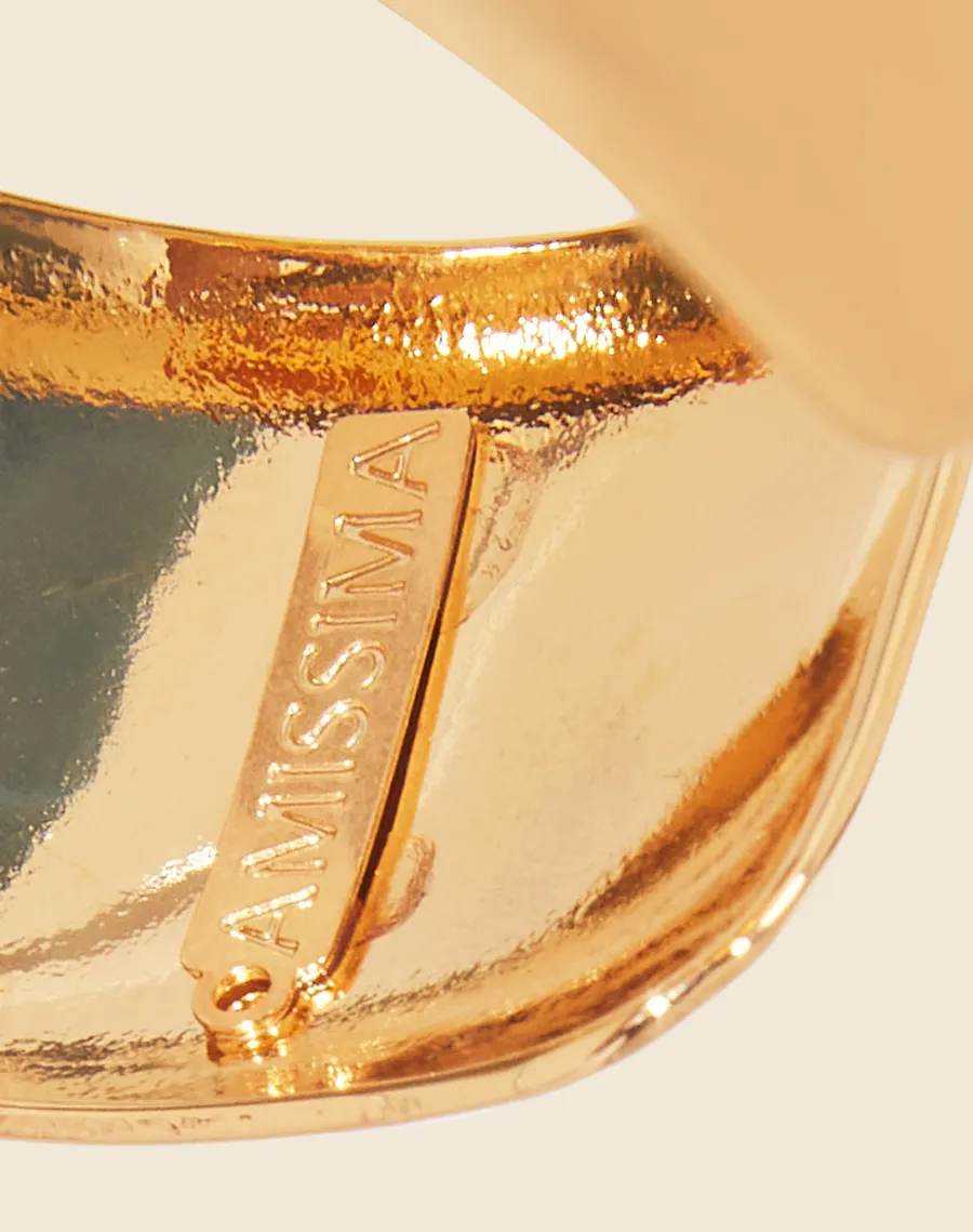 Bracelete com detalhe de pérola solitária colorida feita manualmente em banho de ouro 18K 20M. <br/>
