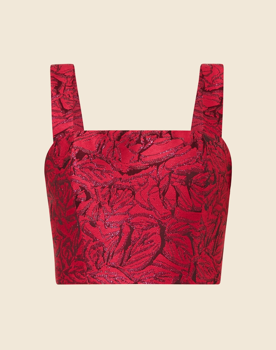 Top Eslovenia confeccionado em Jacquard brilhante. 