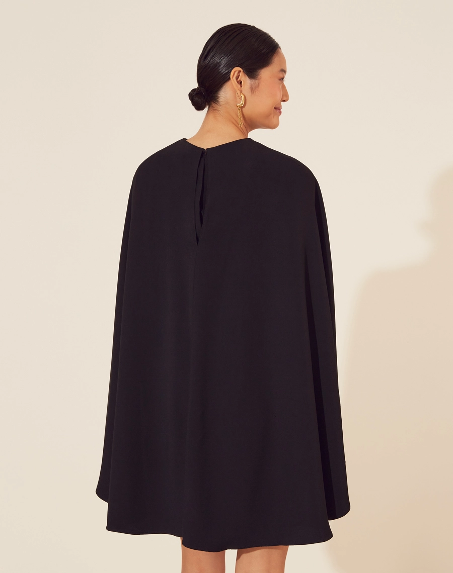 Vestido Curto Nick confeccionado em Crepe Patou.