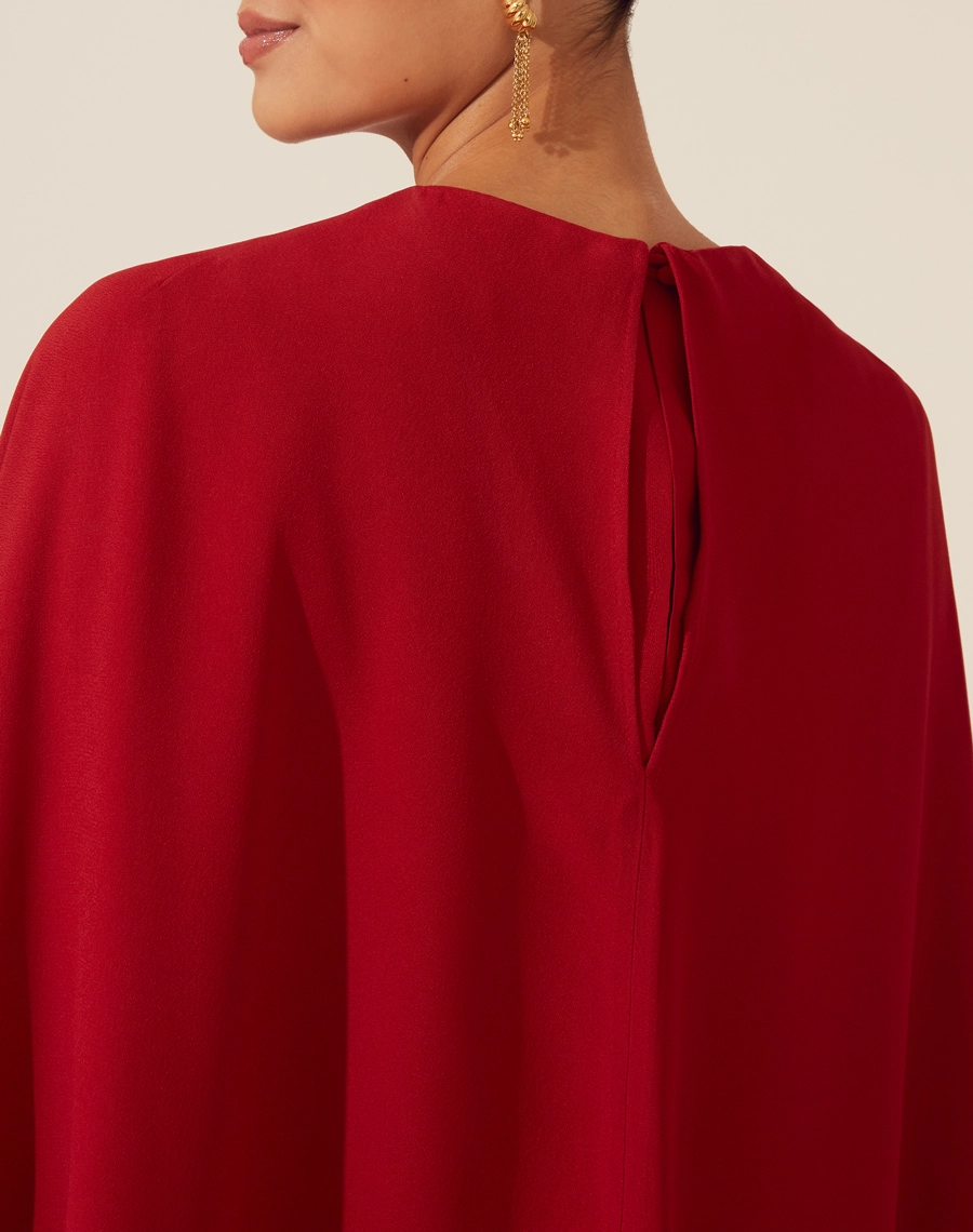 Vestido Curto Nick confeccionado em Crepe Patou.