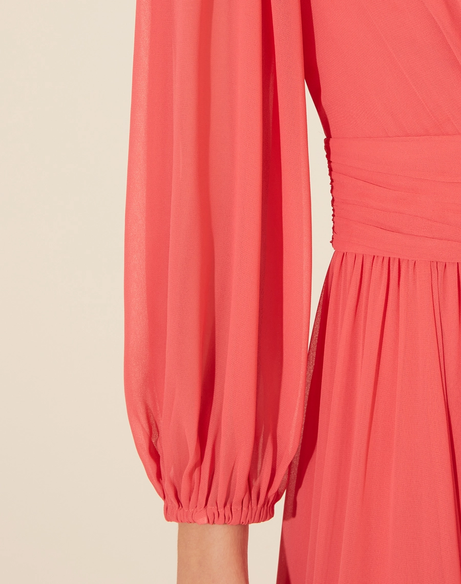 Vestido Longo Zaida confeccionado em Chiffon.