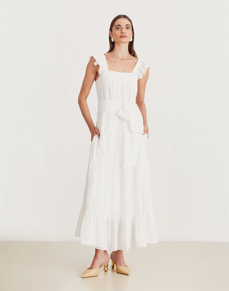 O Vestido Midi Noemi é confeccionado em liocel,um tecido sustentável com toque macio. É perfeito para passeios diurnos, almoços casuais ou coquetéis informais.