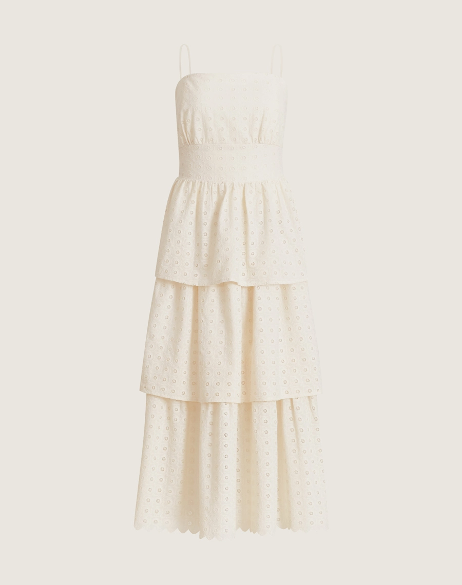 O vestido Midi Melina é confeccionado em laise garantindo leveza.