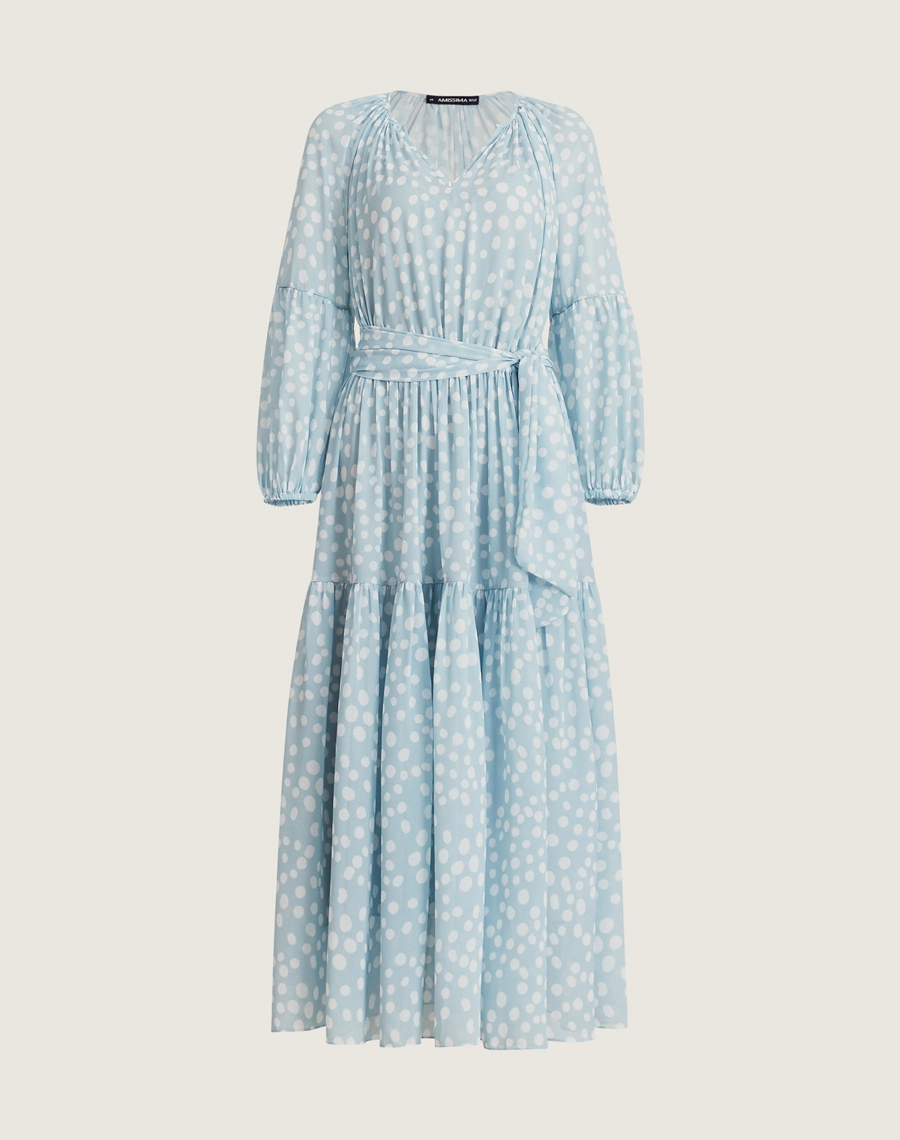 O Vestido Midi Analice é confeccionado em chiffon estampado. É perfeito para eventos casuais, passeios diurnos e brunches.