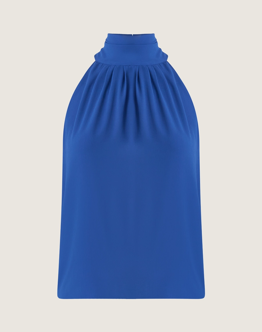 A Blusa Ophelia é confeccionada em Chiffon Youro.  Perfeita para diversas ocasiões, se encaixa tanto em eventos ao ar livre, como em jantares especiais.