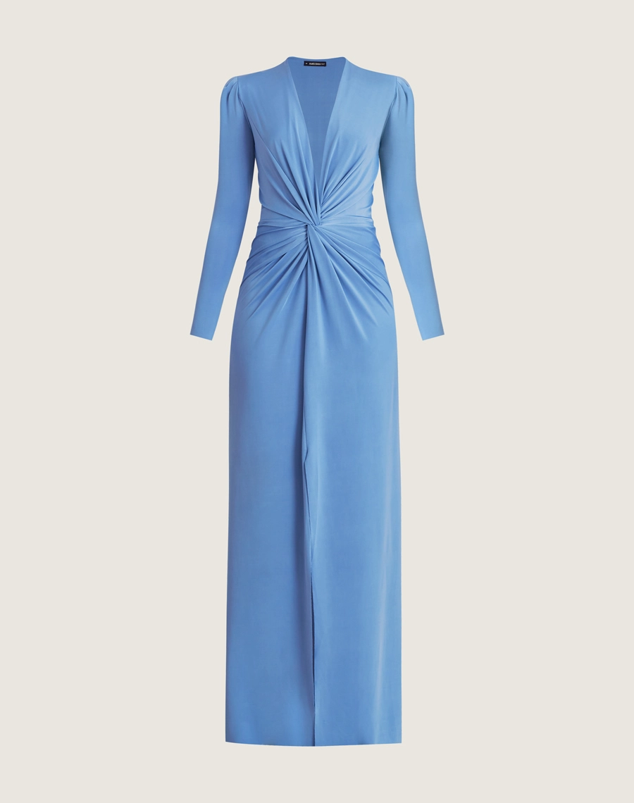 O Vestido Longo Michelle é confeccionado em malha fria. Uma peça perfeita para ocasiões que pedem sofisticação e estilo refinado.