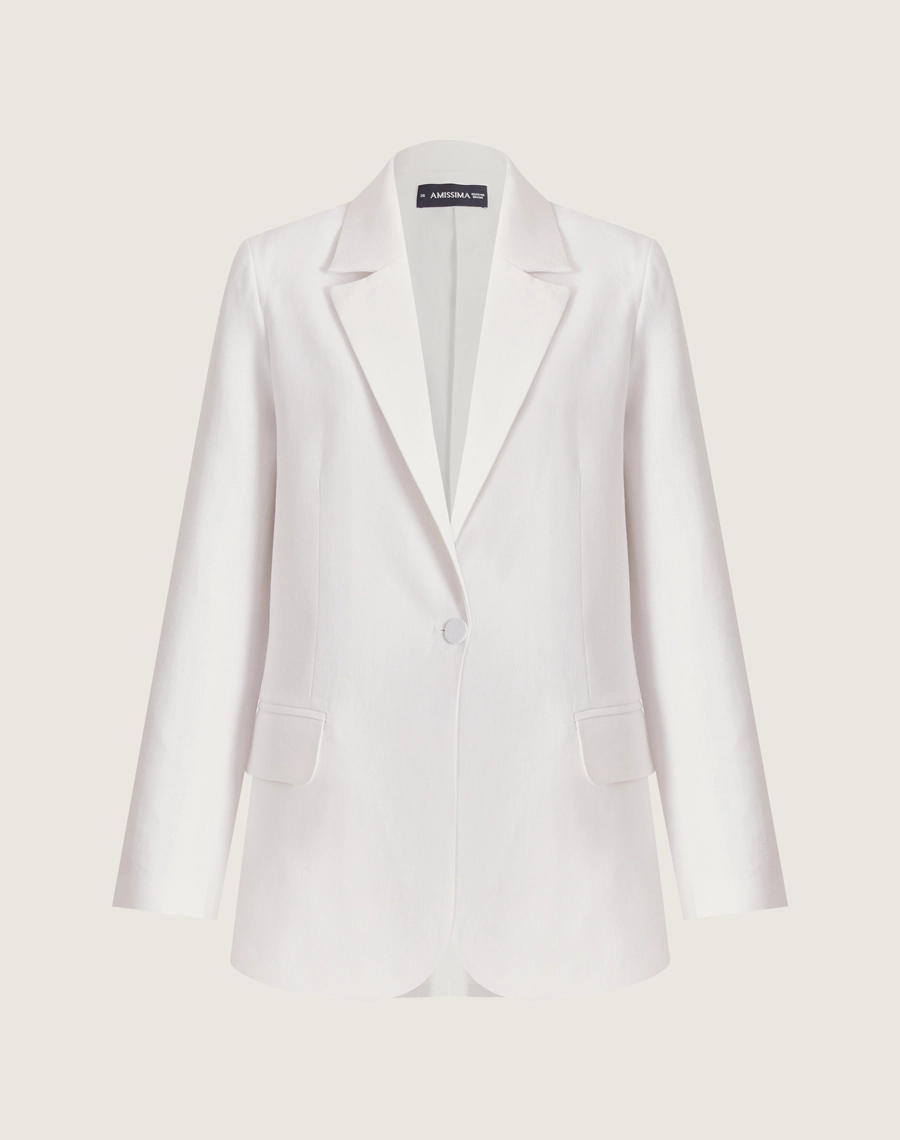 O Blazer Canarin JS é confeccionada em linho proporcionando um toque fresco, leveza e aspecto rústico elegante, ideal para dias quentes.