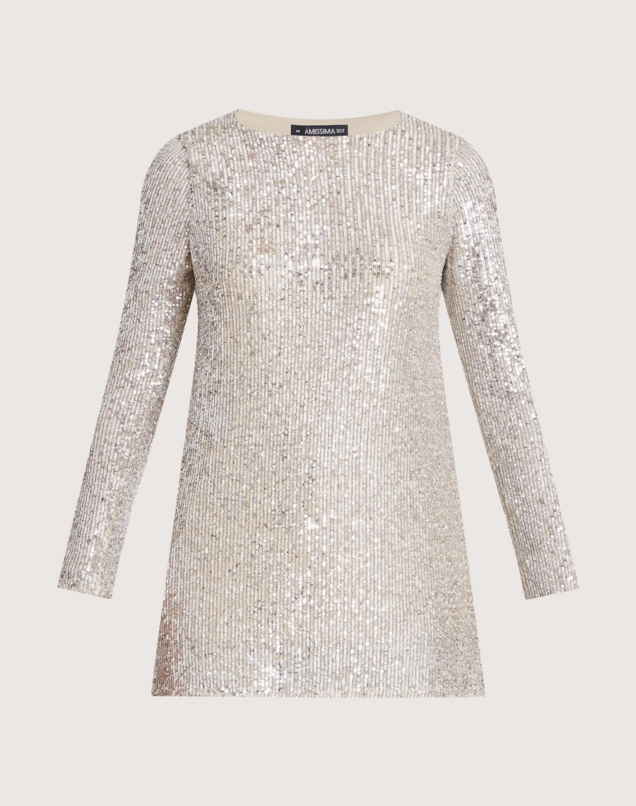 A Blusa Shine é confeccionada em paetê bordado, possuindo um acabamento sofisticado e forro para garantir maior conforto ao vestir à peça. 