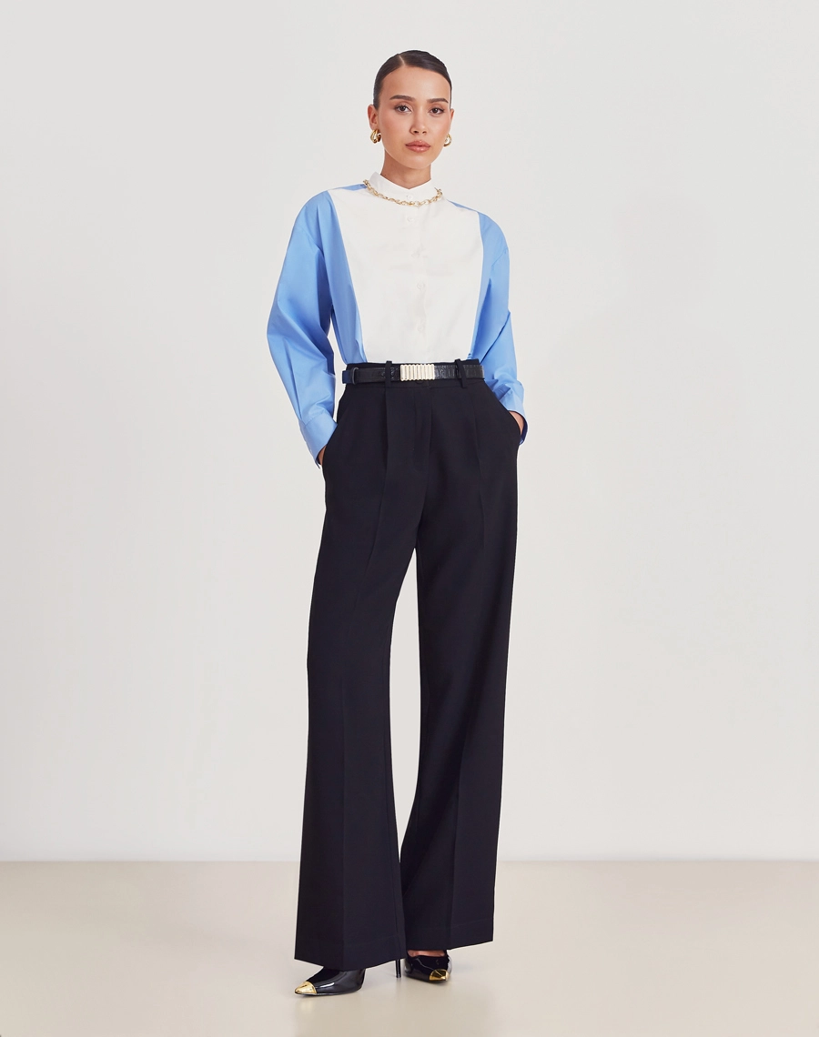 Camisa Angelina é confeccionada em Cotton Paper, tecido 100% algodão que oferece conforto, resistência e um toque macio ao vestir.
