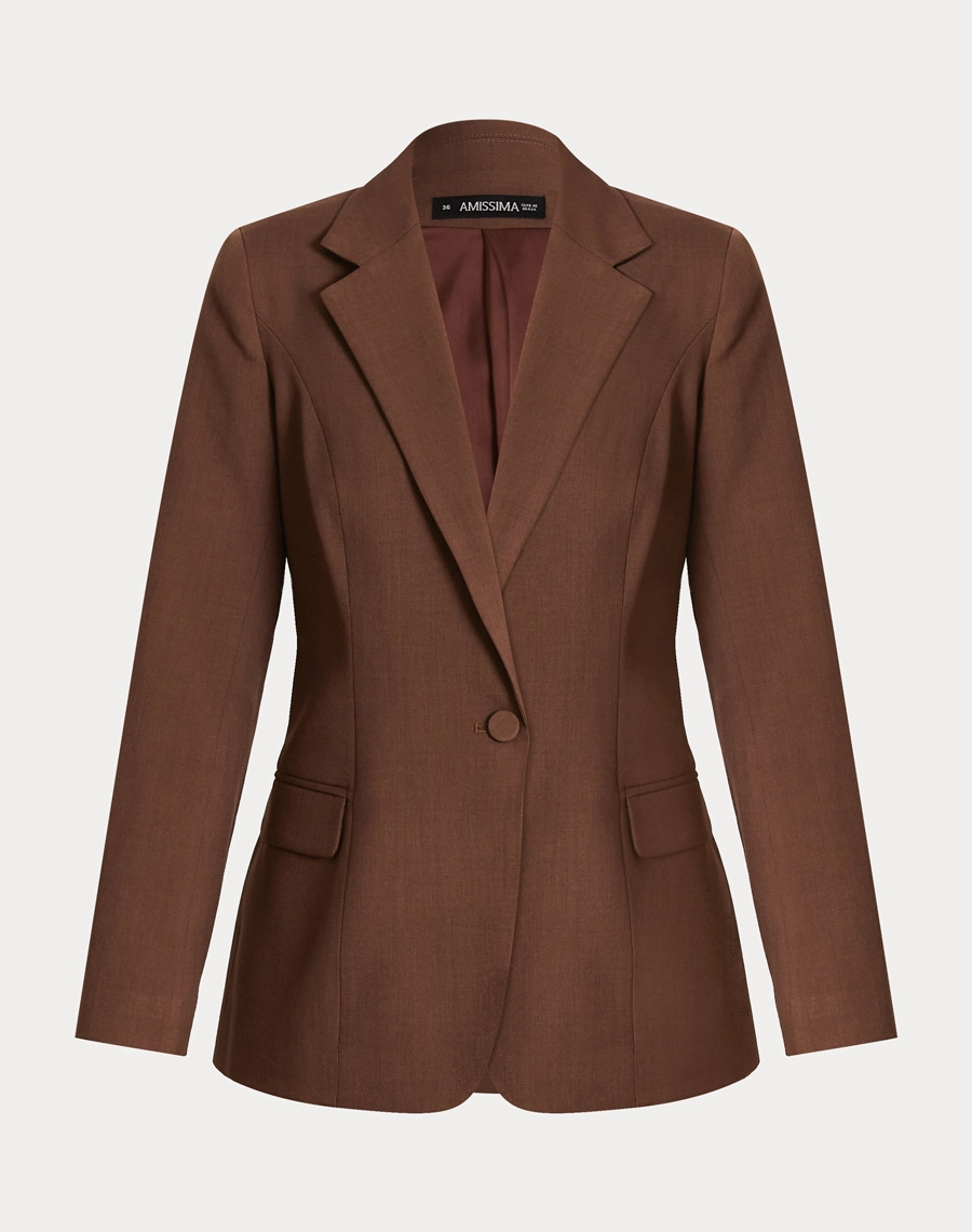 O Blazer Mariana é confeccionado Techno Wool Stretch, tecido que une a sofisticação da lã com a performance dos materiais tecnológicos, trazendo um visual de alfaiataria com muito mais conforto no uso diário.