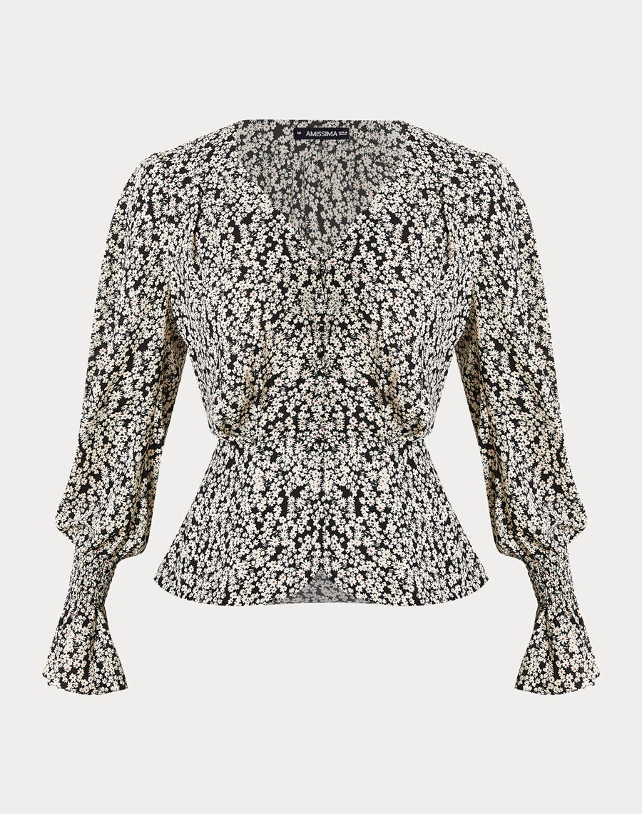 A Blusa Eliana é confeccionada em crepinho estampado, tecido leve e fluido que proporciona ótimo caimento e conforto no uso.
