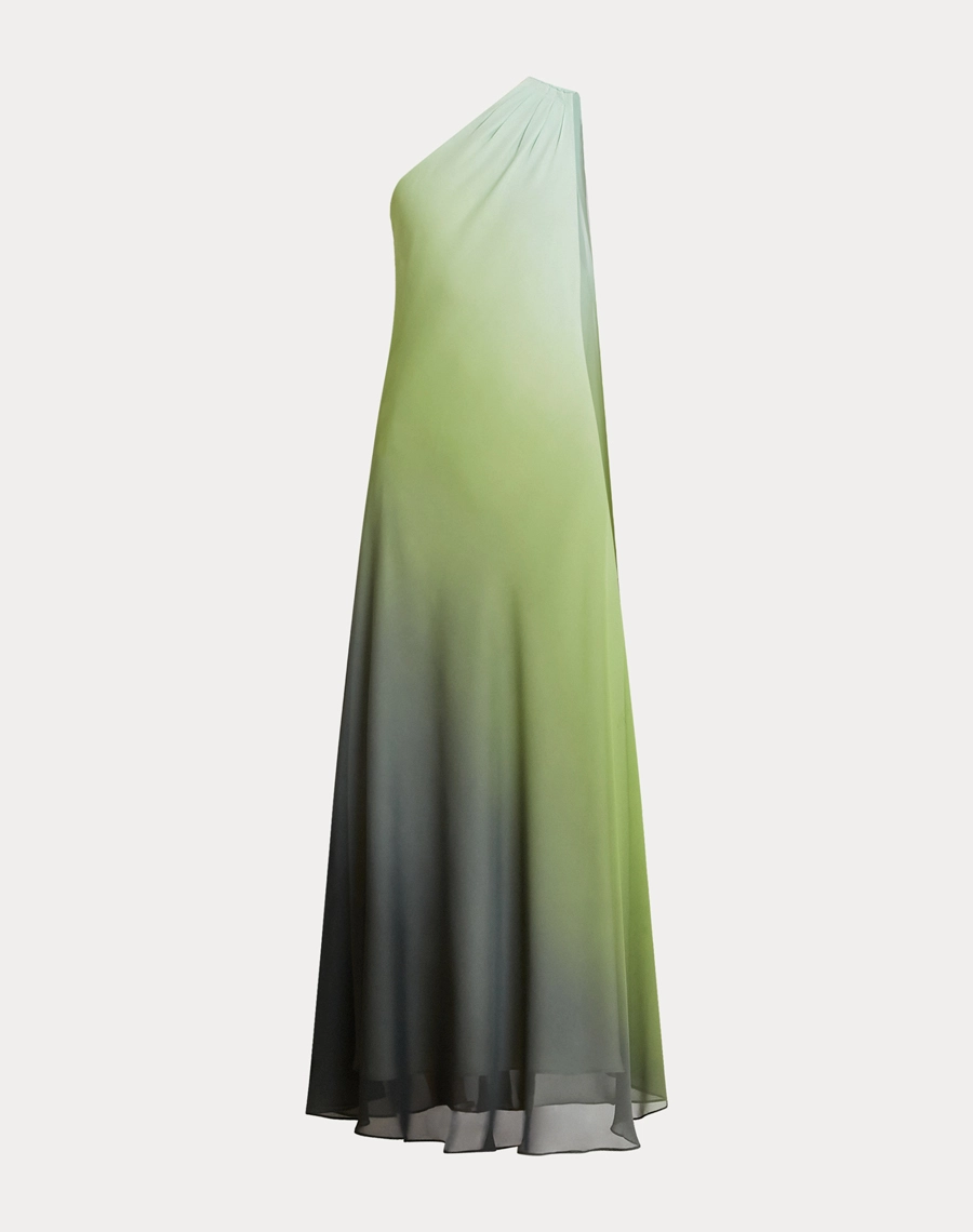 O Vestido Longo Ana é confeccionado em Chiffon estampado com efeito degradê, um tecido leve e sofisticado que proporciona fluidez, movimento e um caimento delicado. <br/>