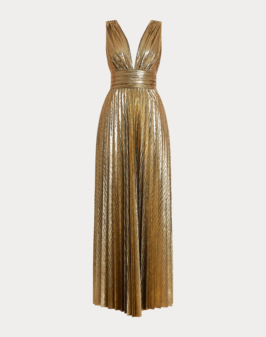 O Vestido Longo Luna é confeccionado em Lamê, tecido que se destaca pelo brilho sofisticado e acabamento metalizado, que proporciona um visual luxuoso e marcante.<BR/>

