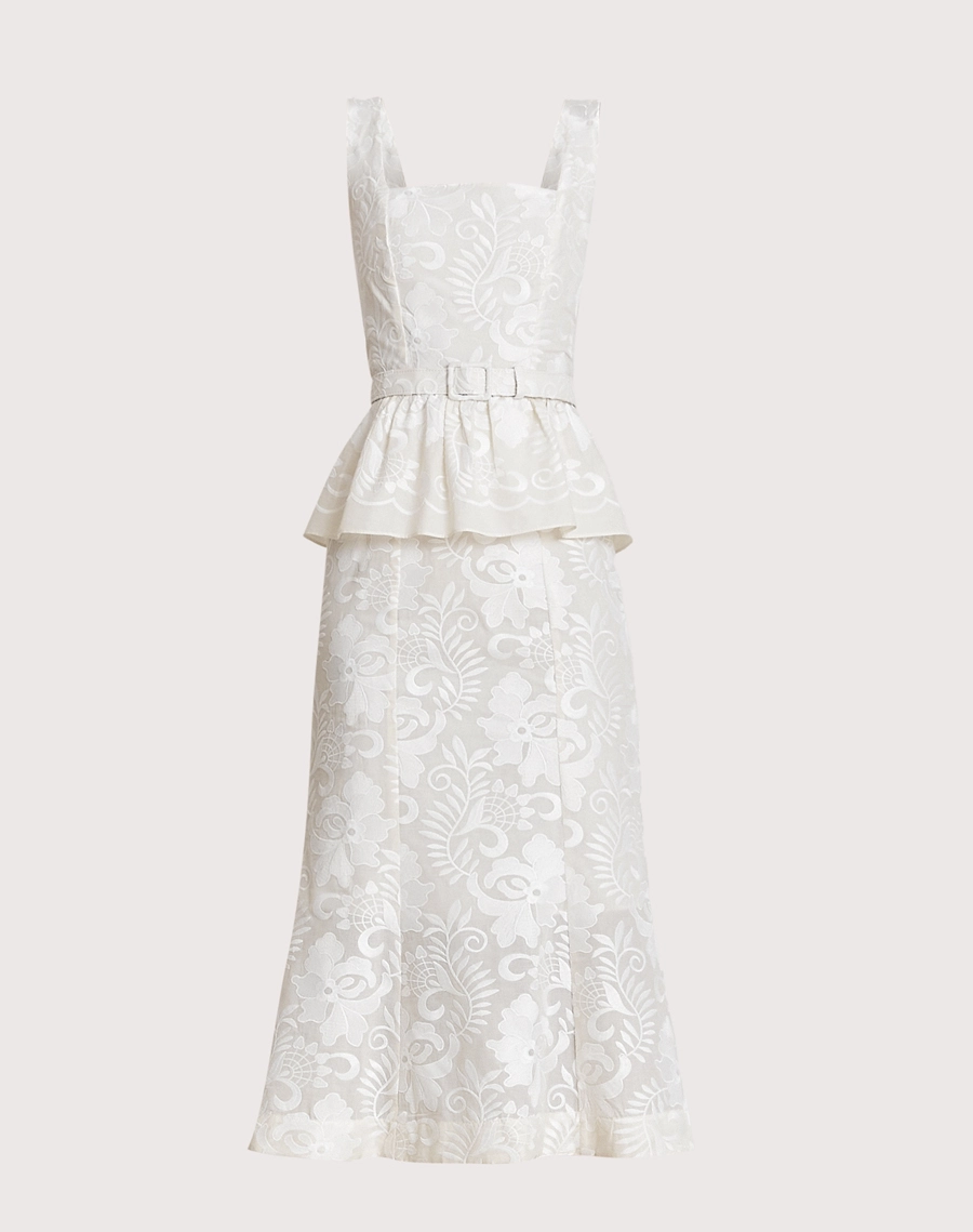 O Vestido Midi Arabesco é confeccionado em algodão bordado, um tecido leve, fresco e confortável.<br/>