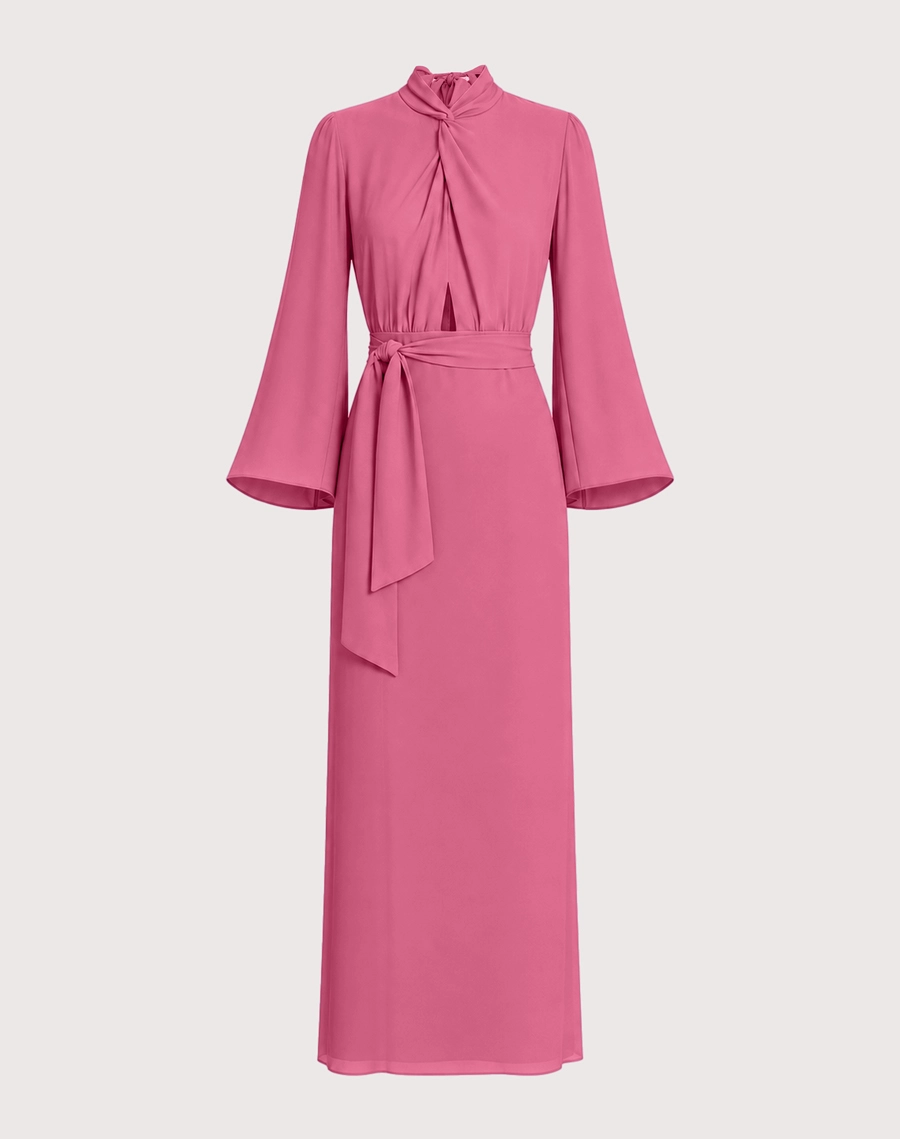 O Vestido Longo Alba é confeccionado em crepinho, tecido de toque macio, caimento leve e excelente fluidez.<br/>

