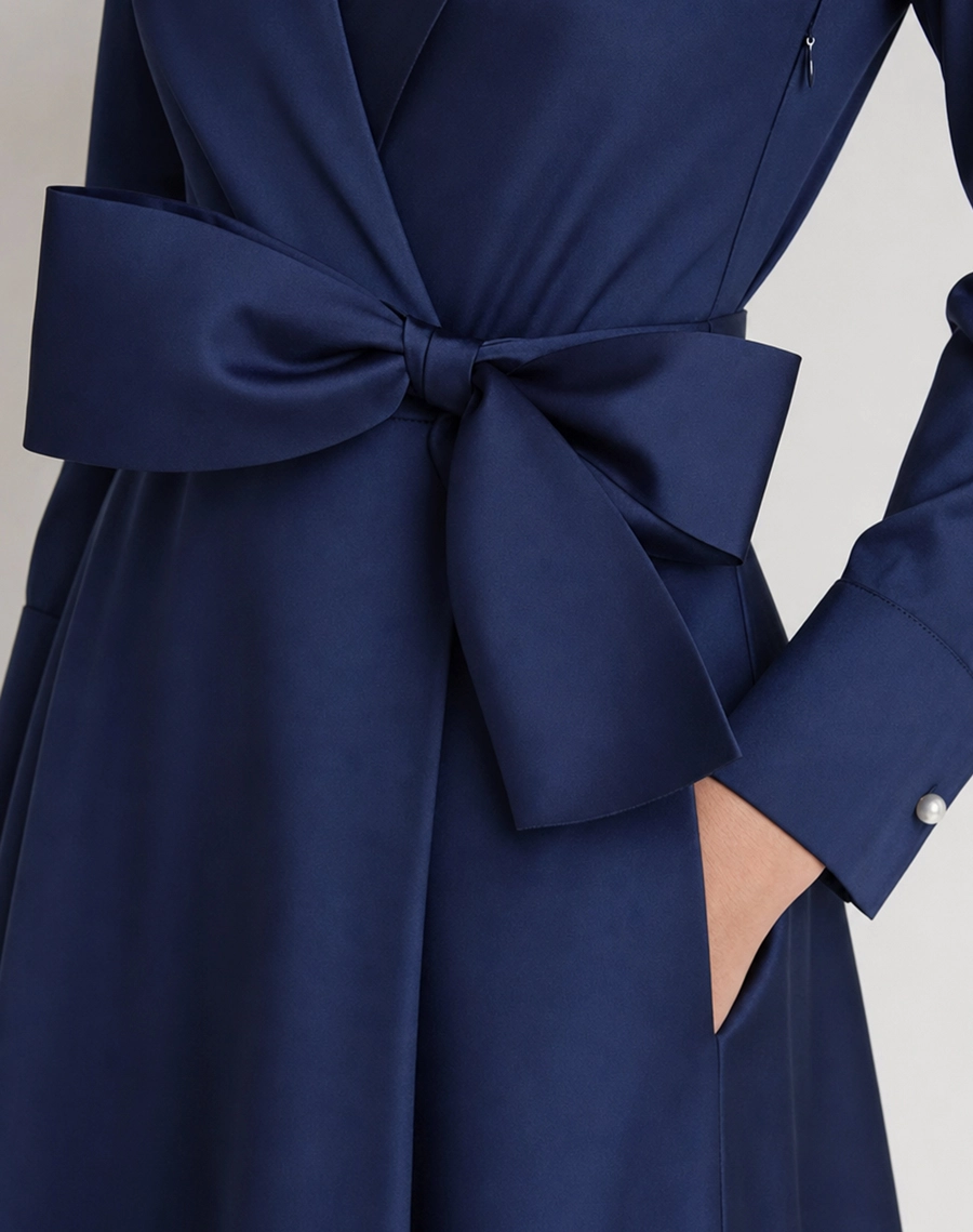 O Vestido Longo Nara é confeccionado em tafetá, tecido de toque encorpado, superfície levemente acetinada e brilho elegante, proporcionando estrutura e um caimento sofisticado.<BR/> 