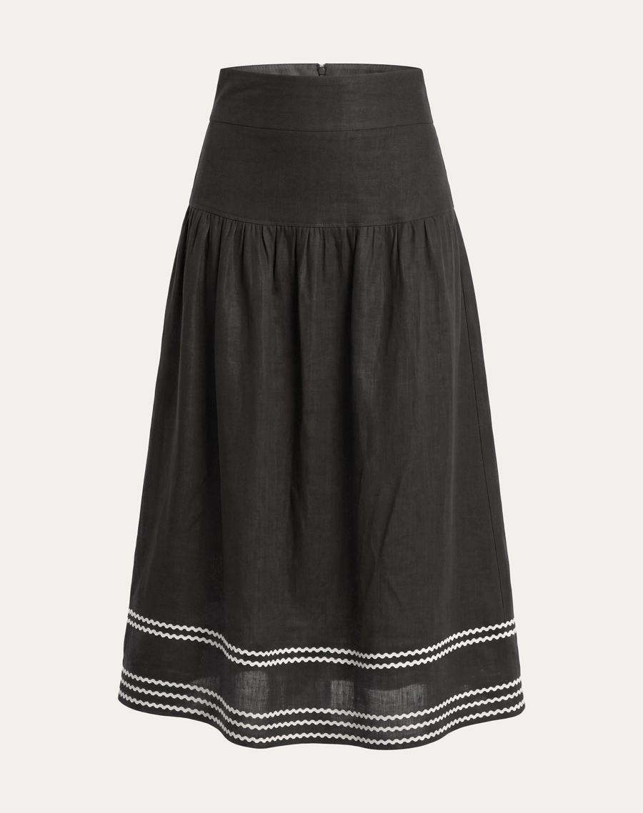 A Saia Midi Clara é confeccionada em linho de alta qualidade, tecido que se destaca pela leveza e excelente respirabilidade, proporcionando bem-estar ao longo do dia. <br/>