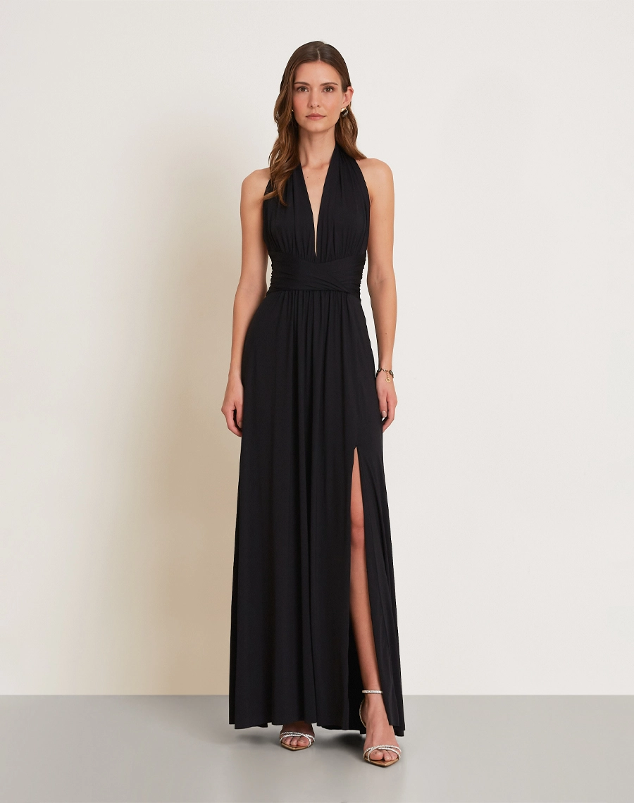O Vestido Longo Niara é confeccionado em Malha Fluity, tecido leve, macio e de ótimo caimento, com toque suave e fluido. <br/>