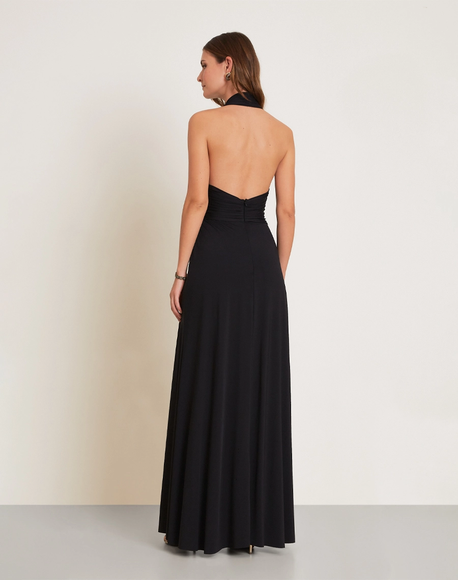 O Vestido Longo Niara é confeccionado em Malha Fluity, tecido leve, macio e de ótimo caimento, com toque suave e fluido. <br/>