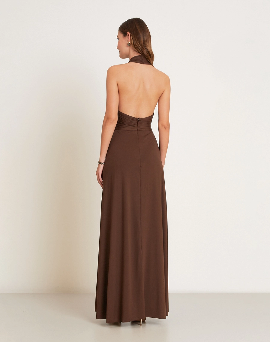 O Vestido Longo Niara é confeccionado em Malha Fluity, tecido leve, macio e de ótimo caimento, com toque suave e fluido. <br/>