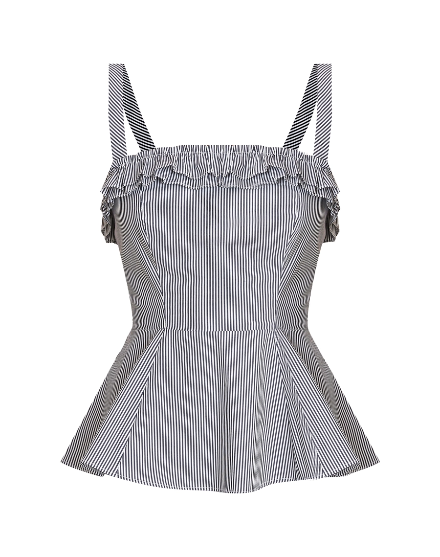 
O Top Rute é confeccionado em Cambraia Listrada, tecido leve, fresco e de aspecto delicado, ideal para uma proposta feminina e confortável. <br/>