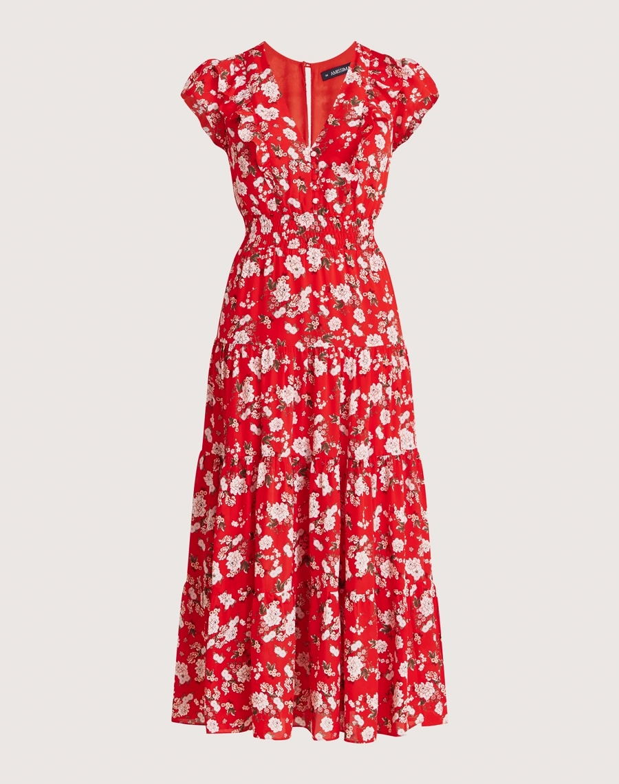O Vestido Andressa é confeccionado em crepinho estampado, tecido leve, fluido e confortável, ideal para os dias mais quentes da temporada.