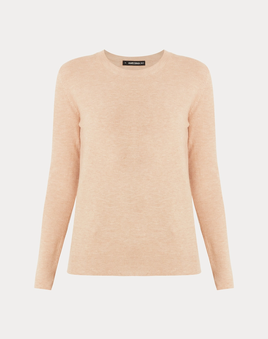 O Suéter Basic confeccionado em Tricot leve e maleável, a peça oferece toque macio e agradável, garantindo conforto térmico e excelente respirabilidade.